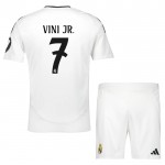 Günstige Fußballtrikots Real Madrid Vini JR 7 Kinder Heimtrikot 2024-25 Kurzarm